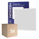 Multipack 5x Noxion LED Panel Ecowhite V4.0 28W 3360lm - 830-840-865 CCT | 60x60cm - UGR <19 - Philips driver