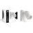 D'Lite Wall Light Prisma Metal White | IP20 - Suitable for 1x GU10