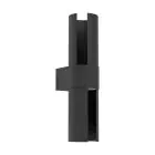 Eglo Wall Light Montelauro Aluminium Black Up & Down 7W 800lm - 865 Daylight | IP65